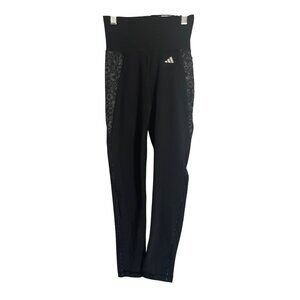 Adidas Training Leggings Womens XS Black High Rise 7/8 Length